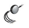 SENDEM M20S 3-in-1 100W Fast charge data cable Gray