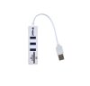 USB HUD 3P+CARD READER (NCR-100) WHITE