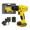 สว่านไฟฟ้าไร้สาย 10 มม. STANLEY รุ่น SCD121S2K-B1 กำลัง 12 โวลต์ สีเหลือง - ดำ
