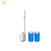 ZOLELE แปรงขัดชักโครก TD04 แบบใช้แล้วทิ้ง Disposable toilet brush มาพร้อมหัวแปรงรีฟิล 12 ชิ้น ติดตั้งแขวนหรือติดผนังได้