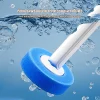 ZOLELE แปรงขัดชักโครก TD04 แบบใช้แล้วทิ้ง Disposable toilet brush มาพร้อมหัวแปรงรีฟิล 12 ชิ้น ติดตั้งแขวนหรือติดผนังได้