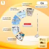ZOLELE แปรงทำความสะอาดพื้น C5 แบบ 3 IN 1 ขจัดคราบ ถู ปัดฝุ่น รีดน้ำ มาพร้อมหัวแปรง 3 ฟังก์ชั่น เข้าตามซอกมุม บัวเชิงผนัง ได้อย่างดี หมุนได้ 360°(copy)
