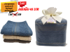 ผ้าขนหนูคอตตอนขนาด15x30 นิ้ว ใส่ถุงไหมแก้ว ผุกโบติดชื่อ
