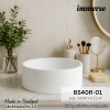 Model : BS40R-01 อ่างล้างหน้า อ่างล้างมือ วัสดุหินสังเคราะห์ (Solid Surface)