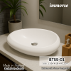 Model : BS55-01 อ่างล้างหน้า วัสดุหินสังเคราะห์ (Solid Surface)