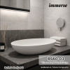 Model : BS60-03 อ่างล้างหน้า วัสดุหินสังเคราะห์ (Solid Surface)
