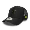 Manchester United FC A-Frame Trucker Cap in black.