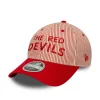 Manchester United Pinstripe 9Forty Cap Mc Adults - Scarlet