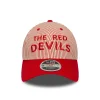 Manchester United Pinstripe 9Forty Cap Mc Adults - Scarlet