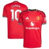Manchester United adidas Home Shirt 2025-26 with Cunha 10 printing