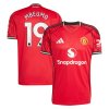 Manchester United adidas Home Shirt 2025-26 with Mbeumo 19 printing