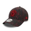 Manchester United FC Crinkle All Over Print Black 9FORTY Adjustable Cap