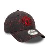 Manchester United FC Crinkle All Over Print Black 9FORTY Adjustable Cap