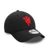 Manchester United FC Featherweight Poly Black FORTY9 Adjustable Cap