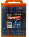 ดอกไขควงสองหัว 100มิล SANTOSHI สีฟ้า