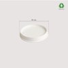 BIO White Paper Lids 80 mm