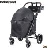 Beberoad X6 Luxury Medium Stroller | One-Second Fold Design | 180° Canopy