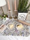 White Cottage Garden Ruffled Placemat