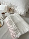 Ruffled Pillowcases Milky Strawberry