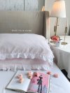 Ruffled Pillowcases Pink color