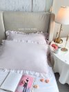 Ruffled Pillowcases Pink color