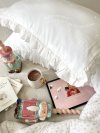 Ruffled Pillowcases Milky Strawberry