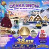 Osaka, snow, boat trip, light show, 6 days 4 nights, Air Asia flight