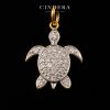 จี้เพชรทองคำแท้ รุ่น เต่าทะเล ตัวเรือนทอง 18K ITALY 750