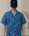 เสื้อฮาวายลายแรนดอมกุ้งหอยทะเล