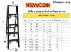 NEWCON บันไดพับอลูมิเนียม สีดำ ขนาด 12 ฟุต