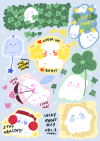 Sticker : sticker glitter lucky vol.1