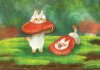 Art Print : Cat mushroom เห็ดเหมียว