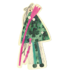 Postcard : rain lily girl card