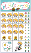 Sticker : bleu's stickers