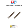 TAMIYA 15390 - Fluorine Coated Gear Shaft (Straight, 2pcs.)