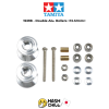 TAMIYA 15398 - Double Aluminum Rollers (13-12mm.)