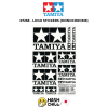 TAMIYA 67258 - LOGO STICKERS (MONOCHROME)