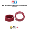 TAMIYA 95116 - Jr Low Friction Lp Tire Maroon Fully Cowled/25Th Anniversary