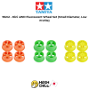 TAMIYA 95241 - Mini 4WD Fluorescent Wheel Set (Small Diameter, Low Profile)