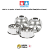 TAMIYA 95270 - A-Spoke Wheels for Low-Profile Tires (Silver Plated)
