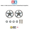 TAMIYA 95438 - Jr 19Mm Aluminum Rollers 5 Spoke/Plastic Rings/Pink