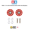 TAMIYA 95549 - Jr Lw Alum Ball-Race Rollers 13Mm Red (Ringless)