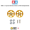 TAMIYA 95582 - Jr Hg Alum Ball-Race Rollers Lw 19Mm (Ringless/Gold)