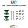 TAMIYA 95606 - Jr Lw Double Aluminum Rollers 13-12Mm/Green