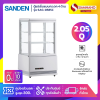 ตู้แช่เย็นแบบกระจก 4 ด้าน ตู้แช่เค้ก SANDEN รุ่น SAG-0585C ขนาด 2.05Q