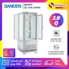 New!! ตู้แช่เย็นแบบกระจก 4 ด้าน / ตู้แช่เค้ก SANDEN รุ่น SAG-0782C ขนาด 2.8Q