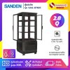 New!! ตู้แช่เย็นแบบกระจก 4 ด้าน / ตู้แช่เค้ก SANDEN รุ่น SAG-0782C ขนาด 2.8Q สีดำ