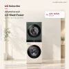 WashTower ซักผ้า 21 กก. และอบ 16 กก. รุ่น WT2116SHEG ระบบ AI DD™ พร้อม Smart WI-FI control ควบคุมสั่งงานผ่านสมาร์ทโฟน