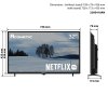 Aconatic Smart TV 32HS410AN สมาร์ททีวี 32 นิ้ว LEDHD Netflix 5.3 รับประกัน 3 ปี Netflix/Youtube/WiFi
