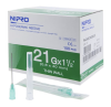 เข็มฉีดยา (Hypodermic Needle) ยี่ห้อ NIPRO เบอร์ 21Gx1 1/2″